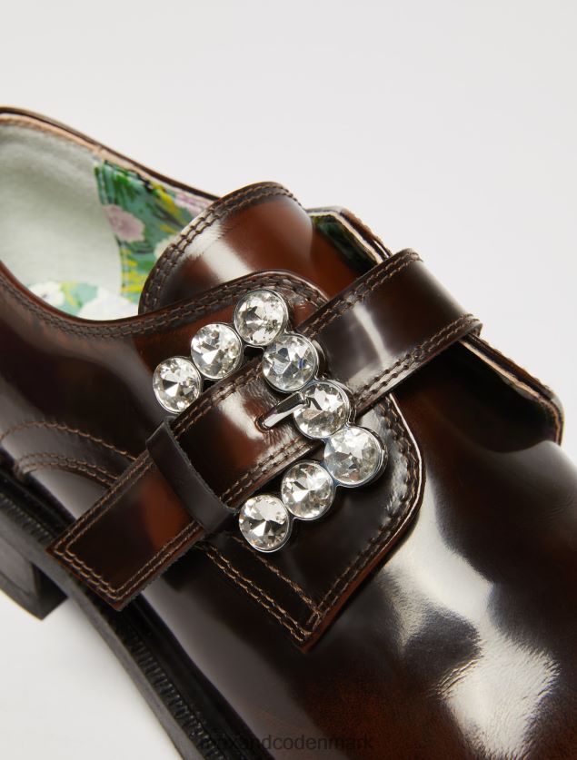 Kvinder bejeweled læder sko MAX&Co. tan B2Z2T6962 sko