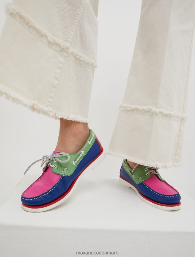 Kvinder farveblokerede bådsko MAX&Co. midnatsblå B2Z2T6960 sko