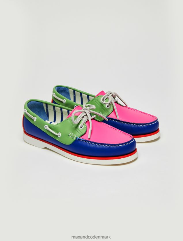 Kvinder farveblokerede bådsko MAX&Co. midnatsblå B2Z2T6960 sko