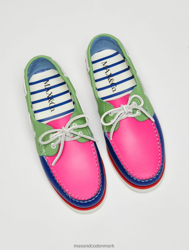 Kvinder farveblokerede bådsko MAX&Co. midnatsblå B2Z2T6960 sko