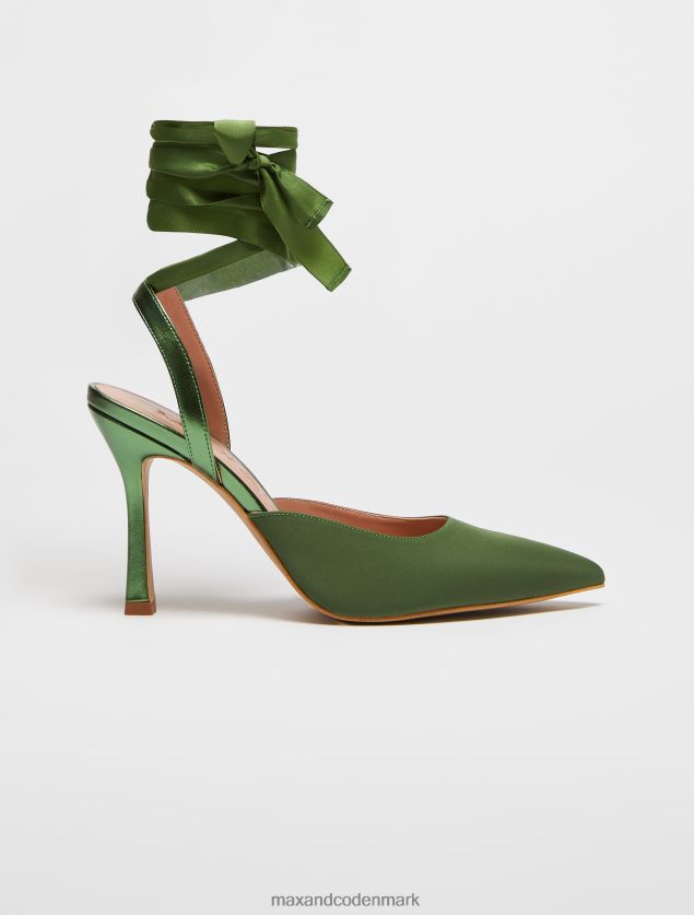 Kvinder satin banesko MAX&Co. grøn B2Z2T6944 sko