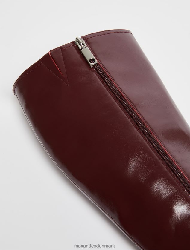 Kvinder blokhælede støvler MAX&Co. bordeaux B2Z2T6976 sko