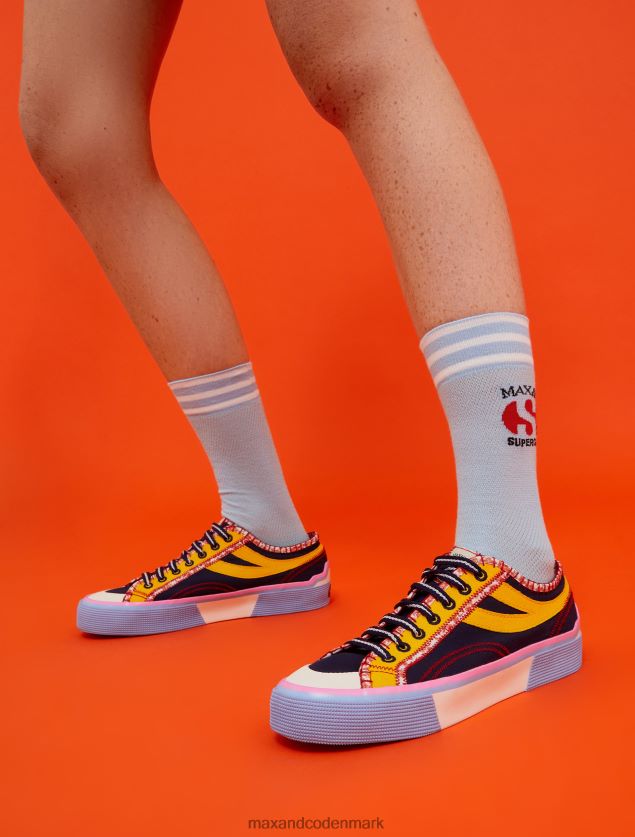 Kvinder superga lærredssko MAX&Co. kornblomst blå B2Z2T6936 sko