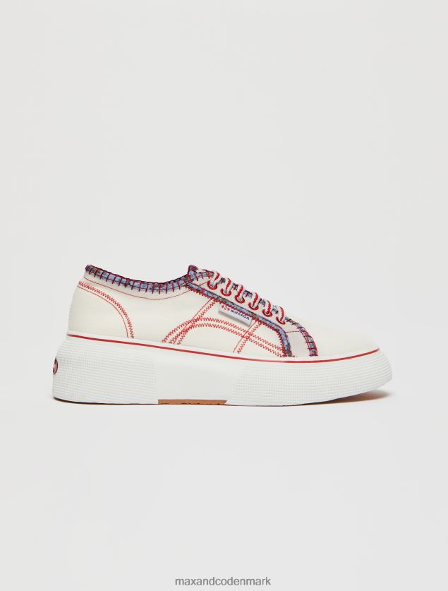 Kvinder superga mønstrede sneakers MAX&Co. hvid B2Z2T6937 sko