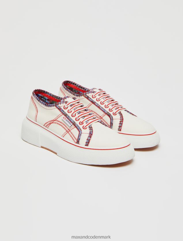 Kvinder superga mønstrede sneakers MAX&Co. hvid B2Z2T6937 sko
