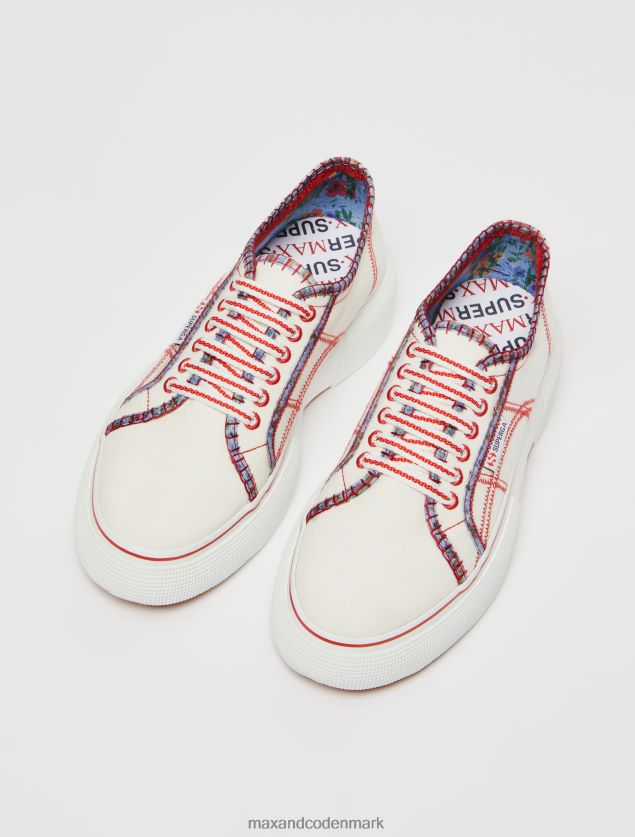 Kvinder superga mønstrede sneakers MAX&Co. hvid B2Z2T6937 sko