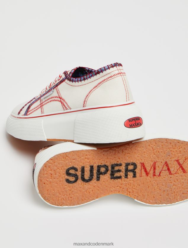 Kvinder superga mønstrede sneakers MAX&Co. hvid B2Z2T6937 sko