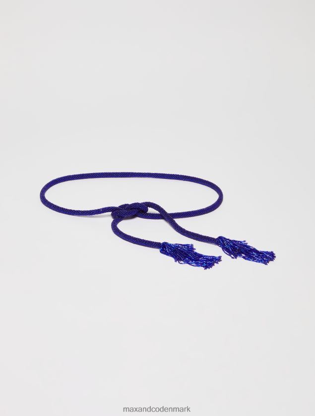 Kvinder perle kvast bælte MAX&Co. kornblomst blå B2Z2T61093 tilbehør