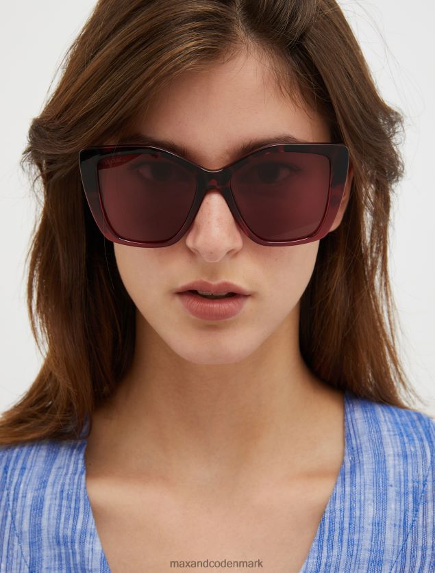 Kvinder geometriske cat-eye solbriller MAX&Co. bordeaux B2Z2T61042 tilbehør