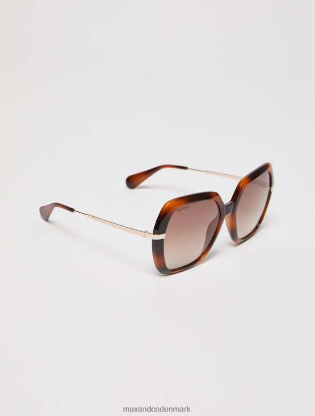 Kvinder overdimensionerede firkantede solbriller MAX&Co. mørkebrun B2Z2T61045 tilbehør