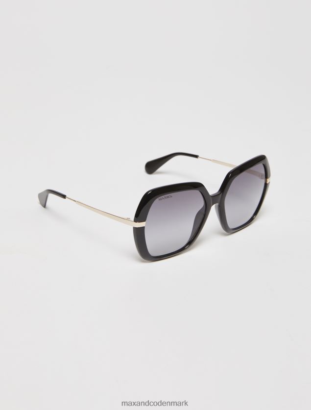 Kvinder overdimensionerede firkantede solbriller MAX&Co. sort B2Z2T61043 tilbehør