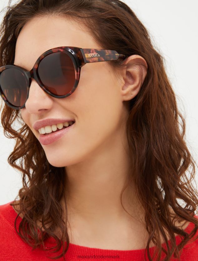 Kvinder overdimensionerede sommerfugleglas MAX&Co. Brun B2Z2T61047 tilbehør