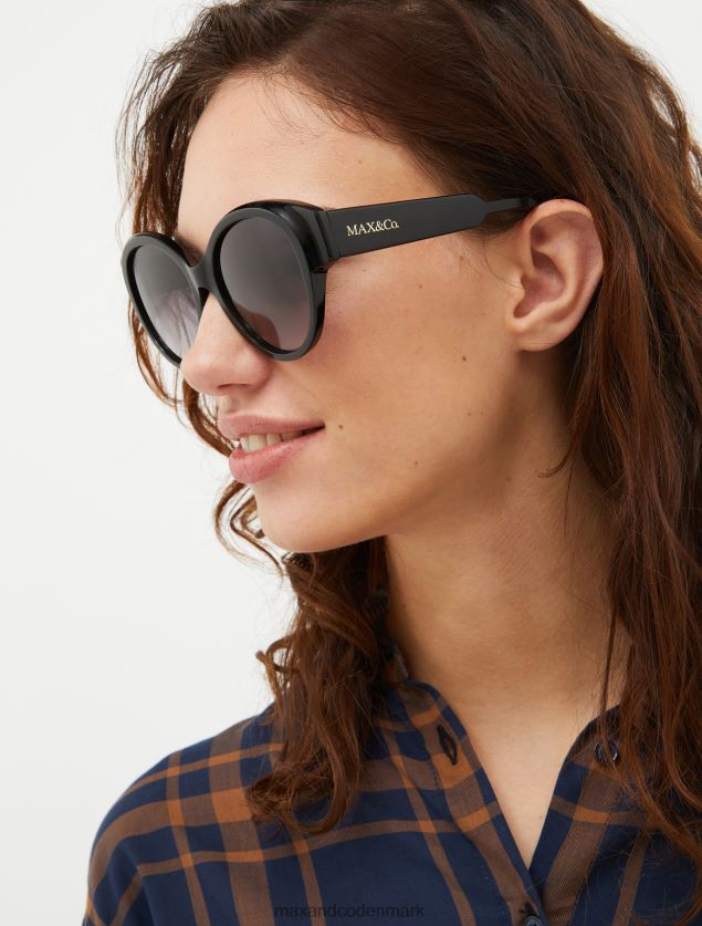 Kvinder overdimensionerede sommerfugleglas MAX&Co. sort B2Z2T61046 tilbehør