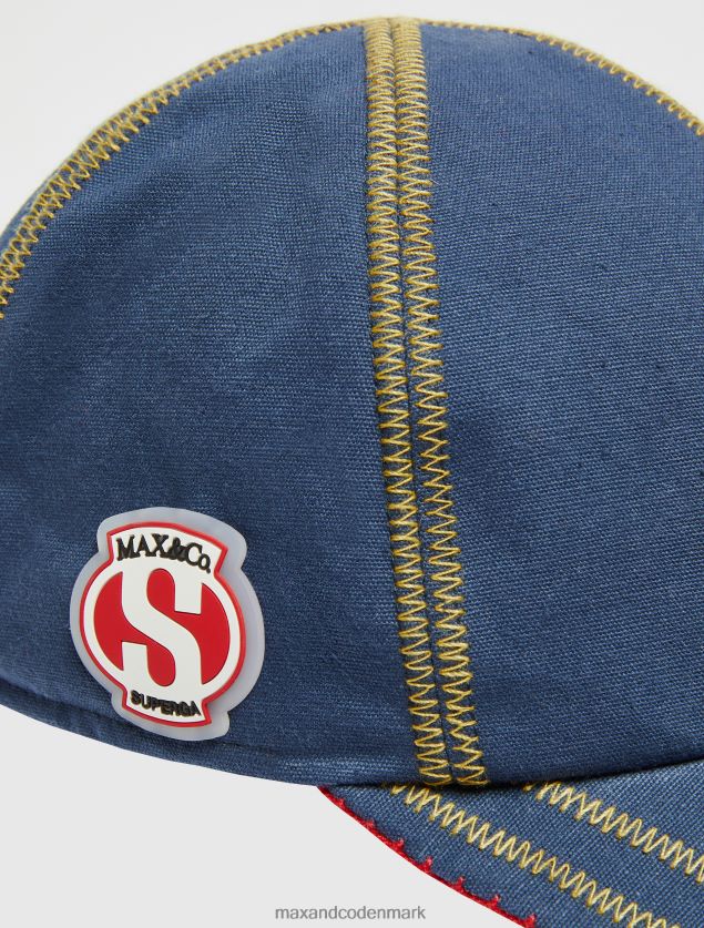 Kvinder superga canvas baseballkasket MAX&Co. midnatsblå B2Z2T61146 tilbehør