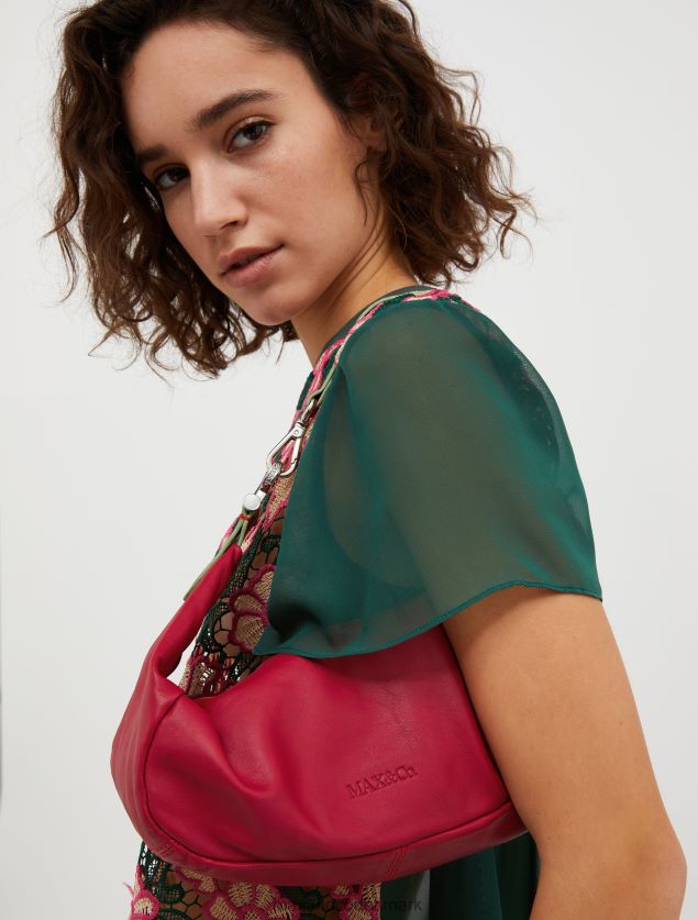 Kvinder krammetaske i nappalæder MAX&Co. bordeaux B2Z2T6987 tilbehør