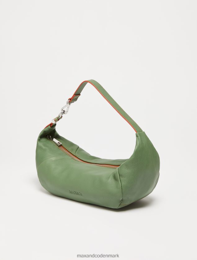 Kvinder krammetaske i nappalæder MAX&Co. grøn B2Z2T6988 tilbehør