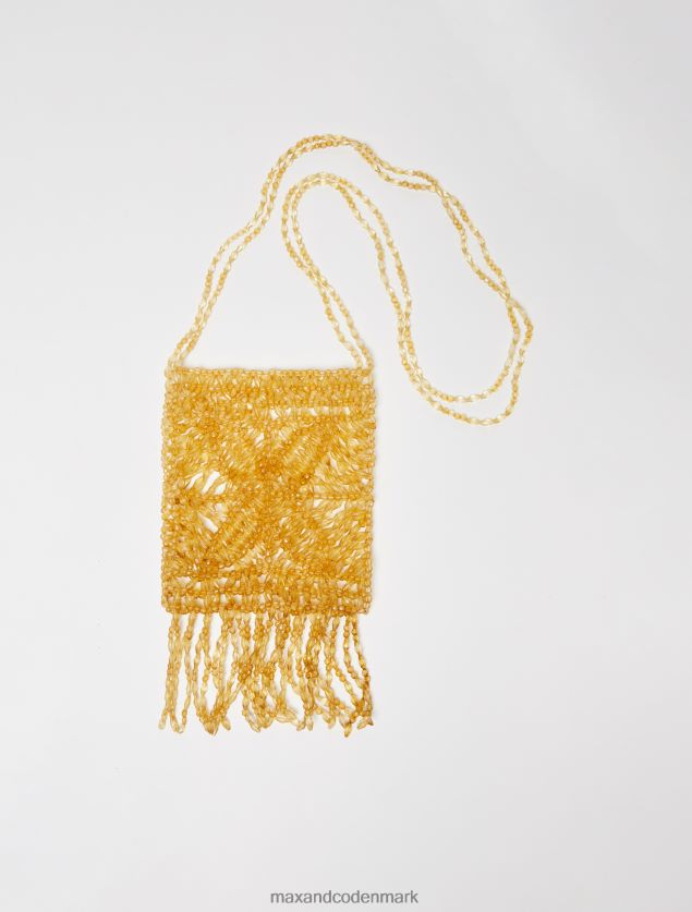 Kvinder minitaske med perler MAX&Co. guld B2Z2T61005 tilbehør