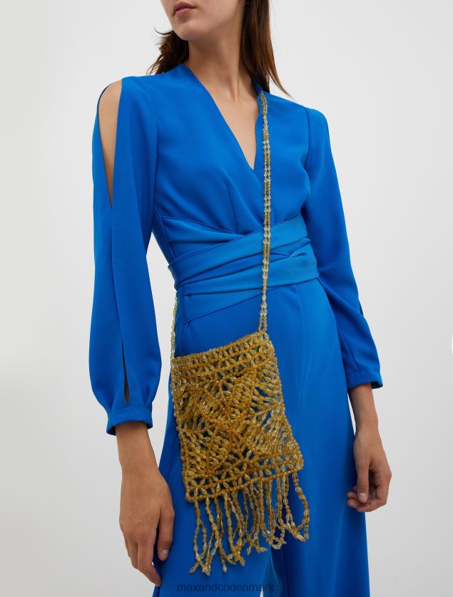 Kvinder minitaske med perler MAX&Co. guld B2Z2T61005 tilbehør