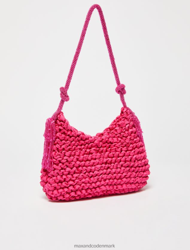 Kvinder perlestrikket minitaske MAX&Co. fuchsia B2Z2T61009 tilbehør