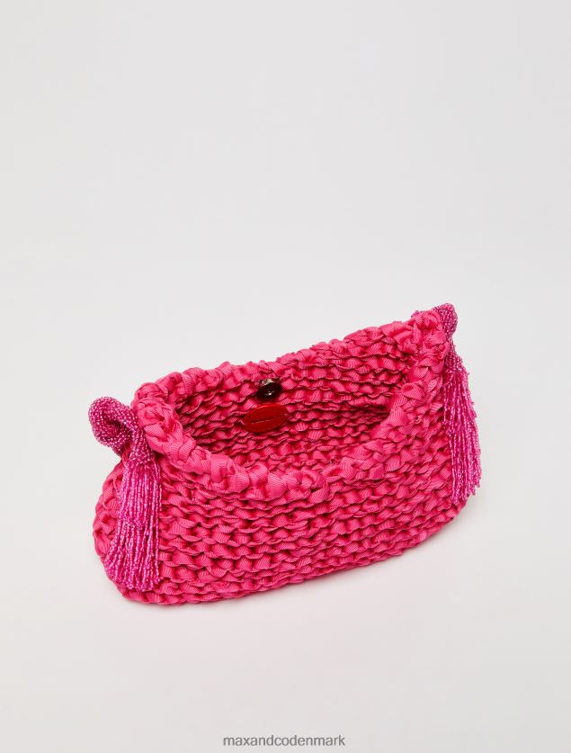 Kvinder perlestrikket minitaske MAX&Co. fuchsia B2Z2T61009 tilbehør