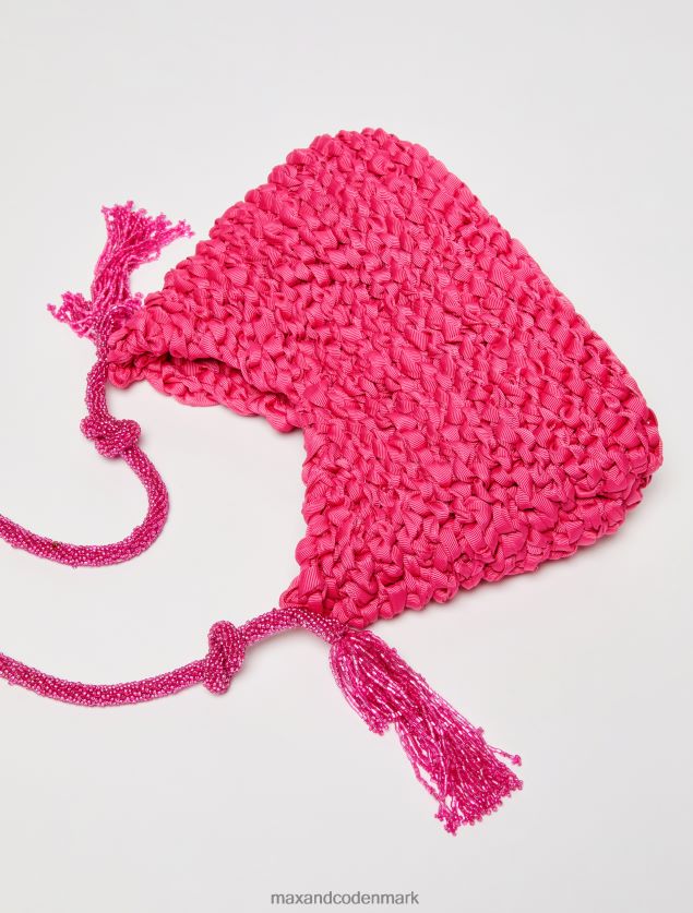 Kvinder perlestrikket minitaske MAX&Co. fuchsia B2Z2T61009 tilbehør