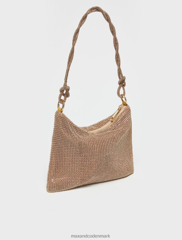 Kvinder rhinestone clutch MAX&Co. guld B2Z2T6994 tilbehør