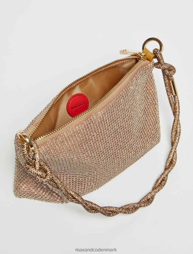 Kvinder rhinestone clutch MAX&Co. guld B2Z2T6994 tilbehør