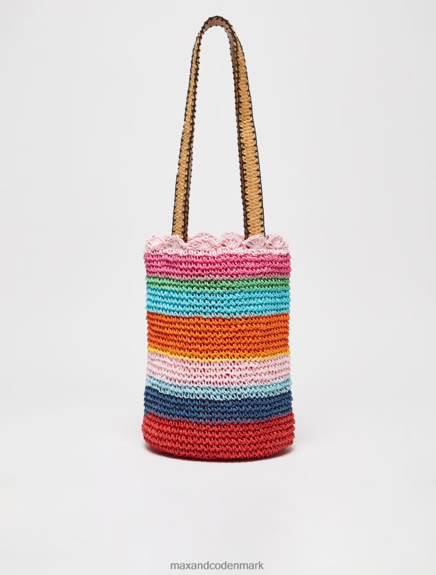 Kvinder vævet raffia bøttepose MAX&Co. koral B2Z2T61012 tilbehør