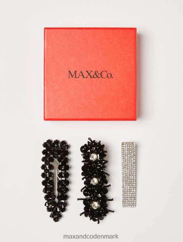 Kvinder bejeweller hårspændesæt MAX&Co. sort B2Z2T61067 tilbehør