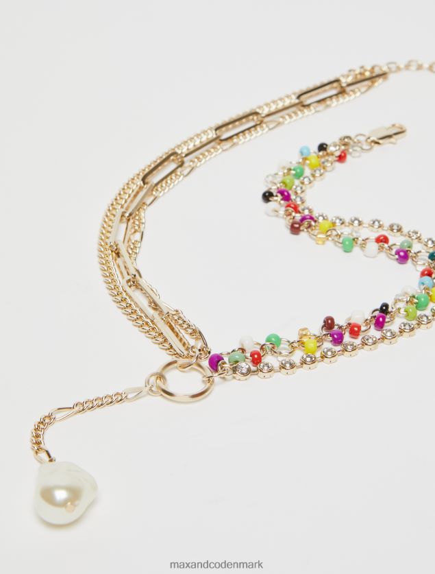 Kvinder blandet kæde halskæde MAX&Co. guld B2Z2T61075 tilbehør