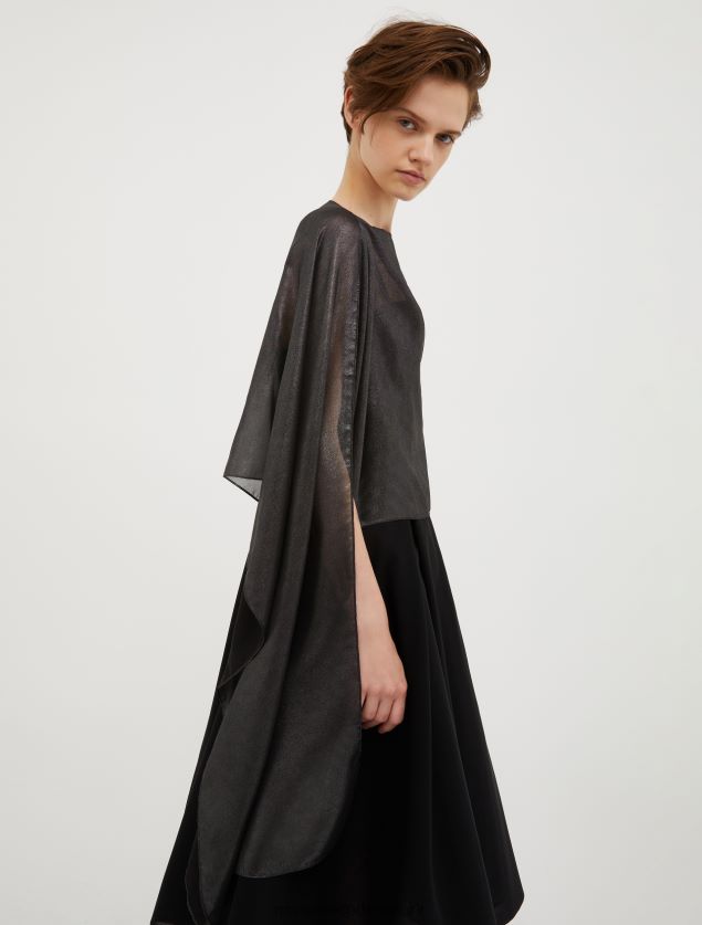 Kvinder lurex voile trækker på skuldrene MAX&Co. sort B2Z2T61115 tilbehør