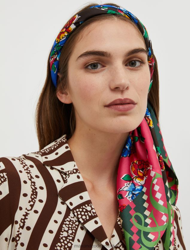 Kvinder mennesker, steder, farve silke foulard MAX&Co. rød B2Z2T61109 tilbehør