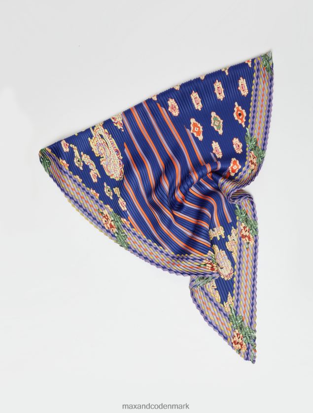 Kvinder plisseret twill tørklæde MAX&Co. lyseblå B2Z2T61134 tilbehør
