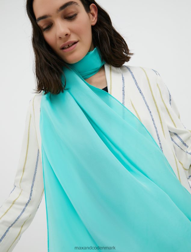 Kvinder ren silke stjal MAX&Co. Himmelblå B2Z2T61120 tilbehør