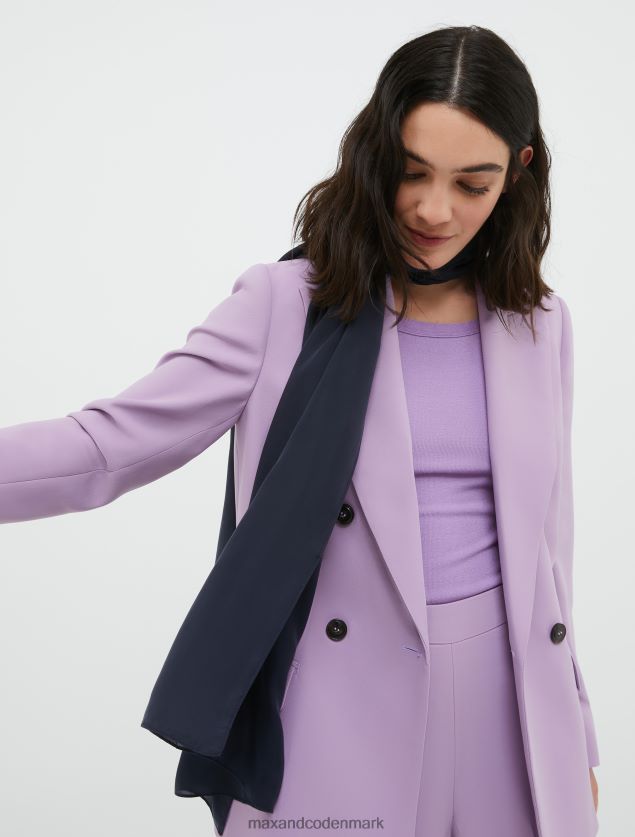 Kvinder ren silke stjal MAX&Co. Marine blå B2Z2T61119 tilbehør