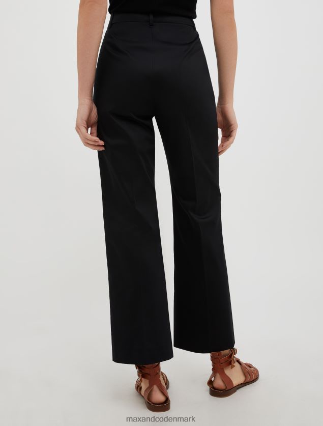 Kvinder bomuld-satin bukser MAX&Co. sort B2Z2T6229 beklædning