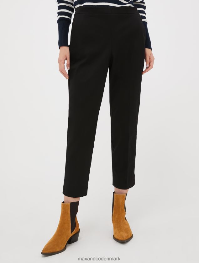 Kvinder bomulds gabardinbukser MAX&Co. sort B2Z2T6746 beklædning