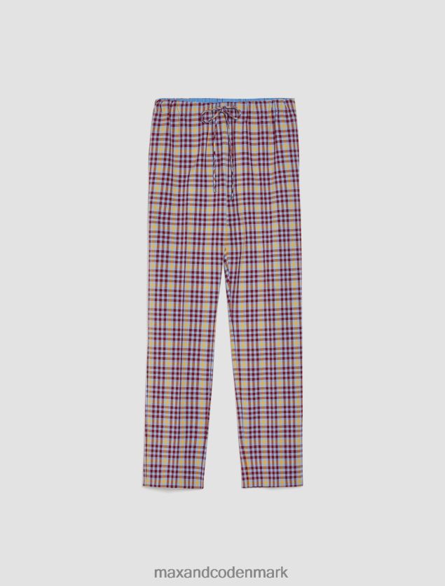 Kvinder brugsbukser med snøre MAX&Co. rødt mønster B2Z2T6733 beklædning