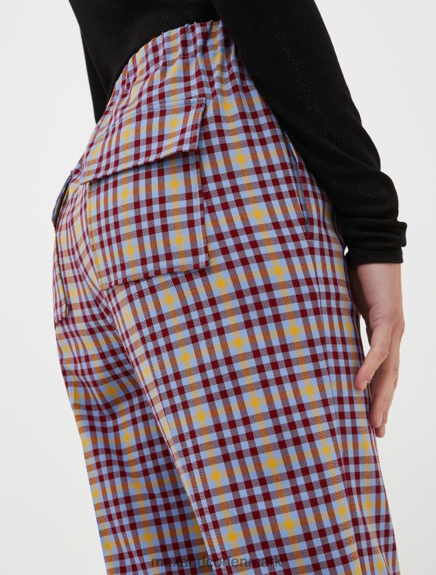 Kvinder brugsbukser med snøre MAX&Co. rødt mønster B2Z2T6733 beklædning