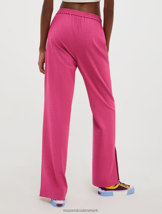 Kvinder bukser i uldblanding MAX&Co. fuchsia B2Z2T6172 beklædning