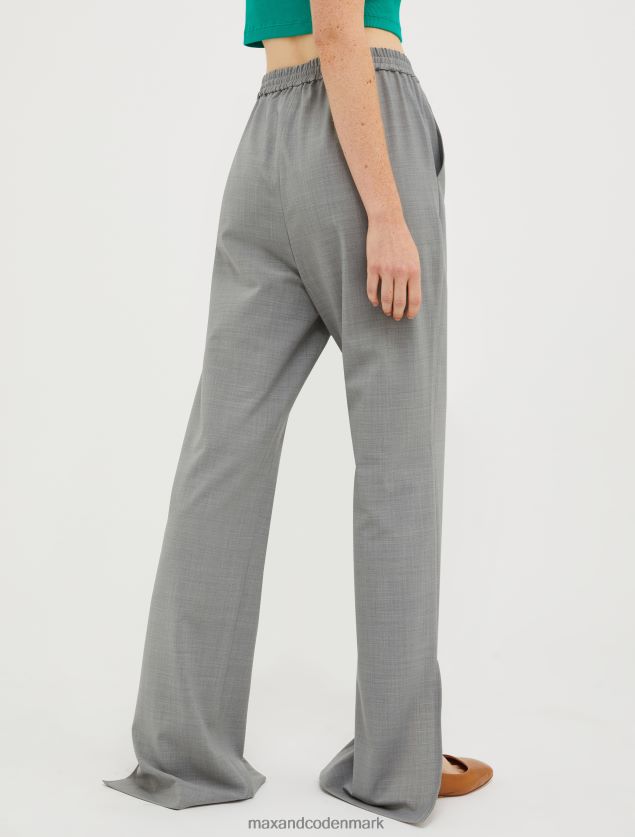 Kvinder bukser i uldblanding MAX&Co. lysegrå B2Z2T6173 beklædning