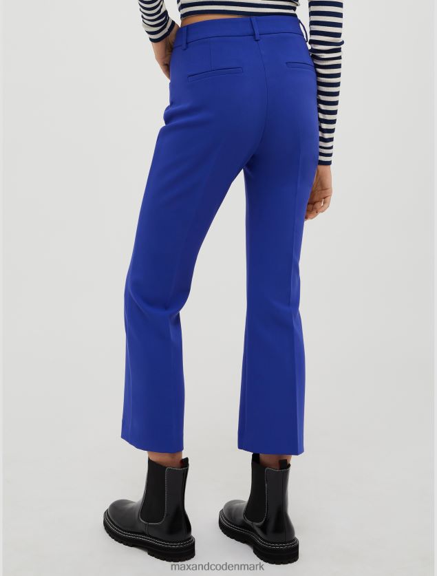 Kvinder croppede bukser med lige ben MAX&Co. kina blå B2Z2T6220 beklædning