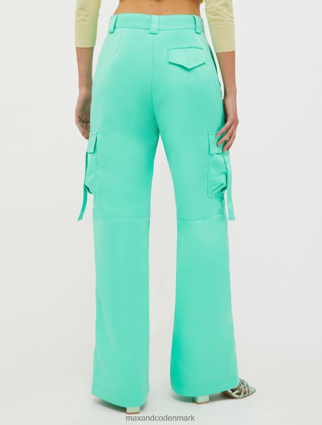 Kvinder duchesse cargo bukser MAX&Co. grøn B2Z2T6668 beklædning
