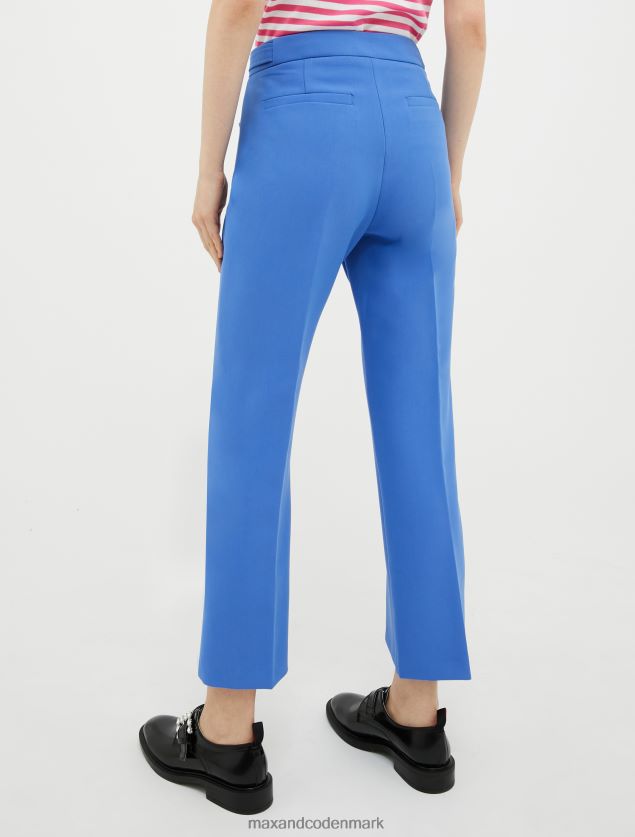 Kvinder flared canvas bukser MAX&Co. Marine blå B2Z2T6231 beklædning
