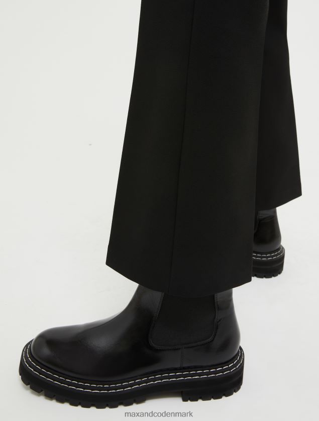 Kvinder kick-flare stretch bukser MAX&Co. sort B2Z2T6709 beklædning