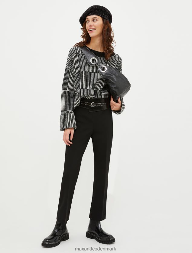 Kvinder kick-flare stretch bukser MAX&Co. sort B2Z2T6709 beklædning