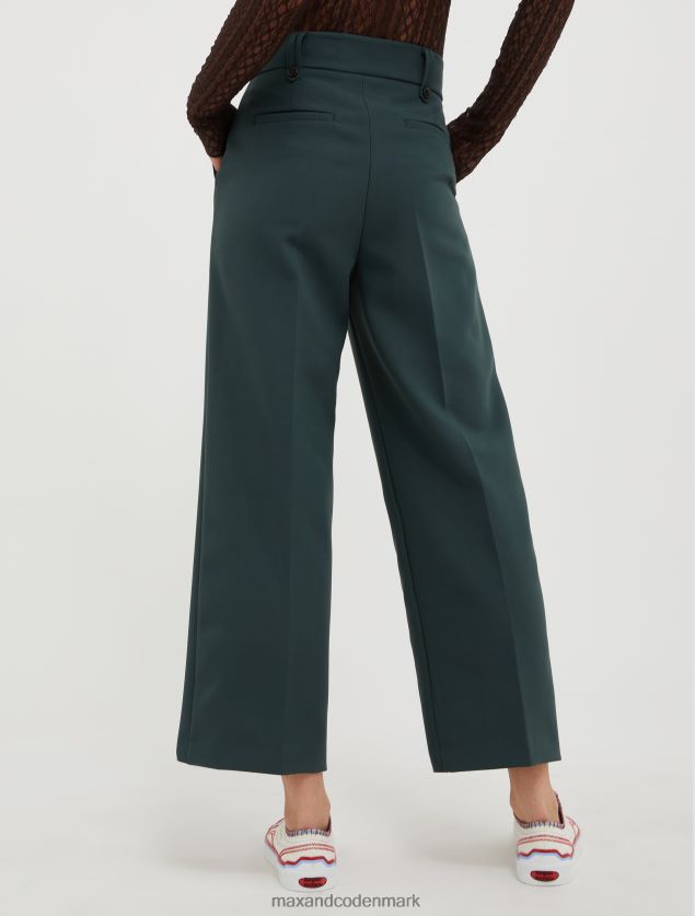 Kvinder løstsiddende lærredsbukser MAX&Co. mudder brun B2Z2T6179 beklædning