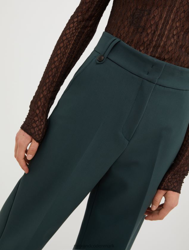 Kvinder løstsiddende lærredsbukser MAX&Co. mudder brun B2Z2T6179 beklædning