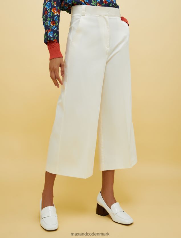 Kvinder mennesker, steder, farve brede bukser MAX&Co. hvid B2Z2T6247 beklædning