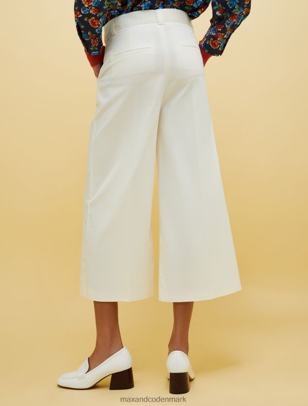 Kvinder mennesker, steder, farve brede bukser MAX&Co. hvid B2Z2T6247 beklædning
